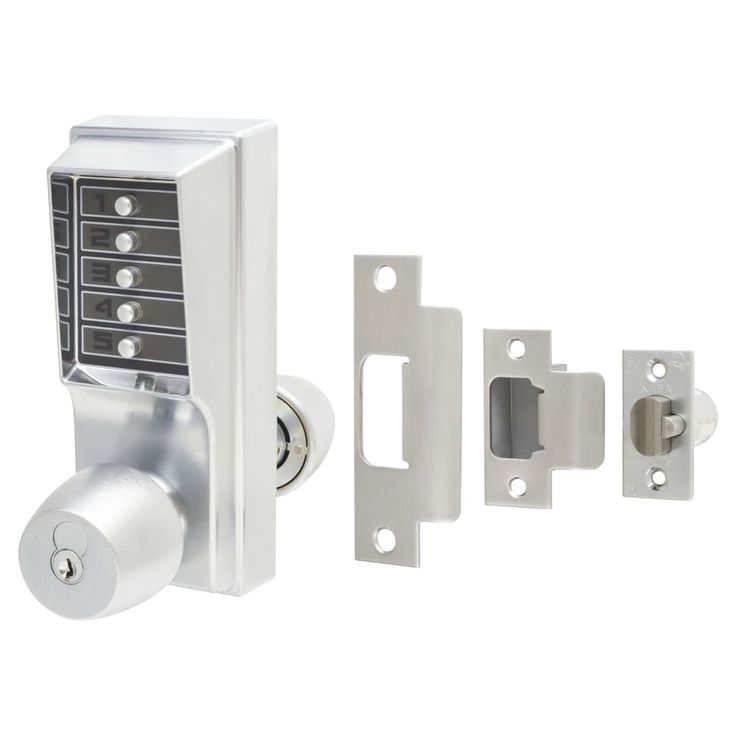 Mechanical push-button keypad lock set